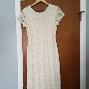 Crochet Pattern long Scoop neck dress